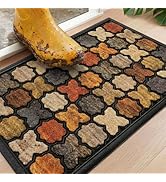 Extra Durable, Superior Absorption, Front Door Mat for Outdoor & Indoor - Welcome Mat for Entrywa...