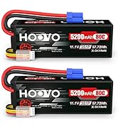 HOOVO 3S 11.1V 80C 5200mAh RC Lipo Battery Hard Case with EC5 Connector for RC Car Boat Truck Hel...