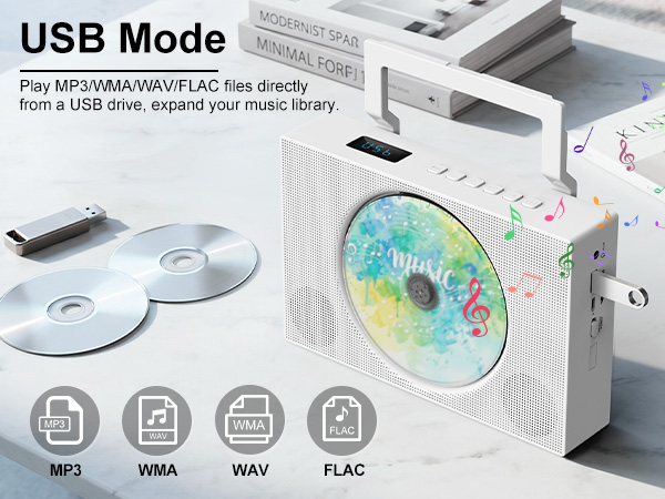 usb cd player for car