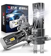 KATUR H7 LED Headlight Bulbs, 80W 16000LM 6000K Xenon White Wireless H7 Headlight Car Conversion ...