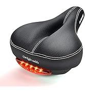 DAWAY Comfortable Men Women Bike Seat - Soft Memory Foam Padded Bicycle Seat, Bike Saddle Replace...