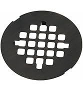 Bronze Snap-in Shower Floor Drain Cover, Hidrop 4-1/4" OD Round Shower Strainer Grid, Easy-to-Ins...