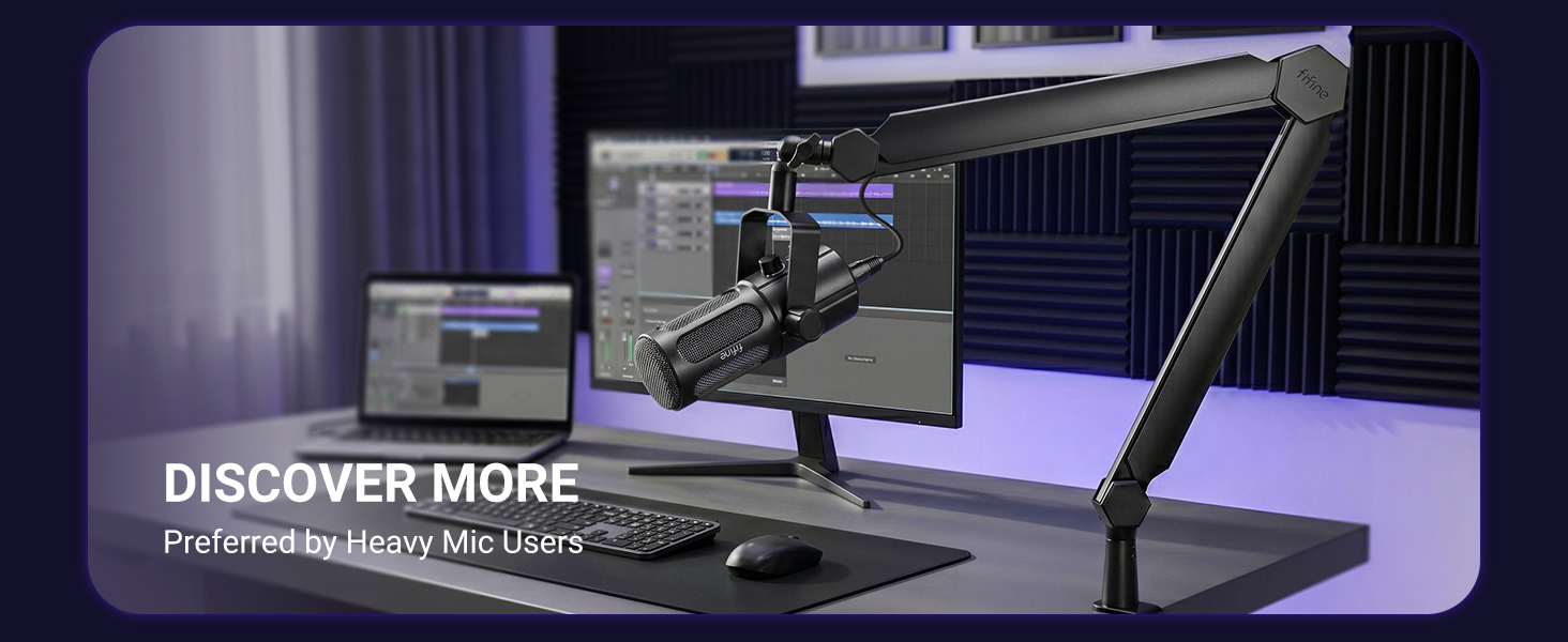 Heavy duty mic arm