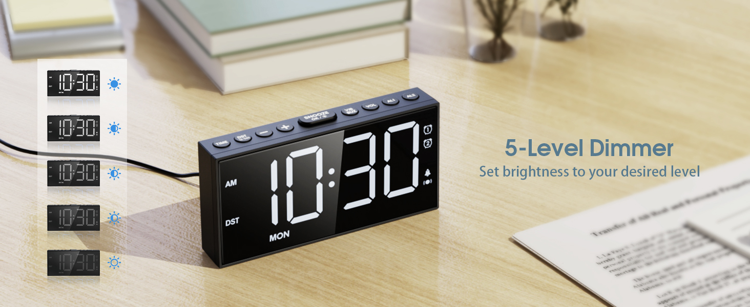 Alarm Clock with Dimmer