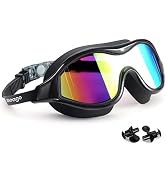 Swim Goggles No Leaking Anti-Fog Pool Goggles Swimming Goggles for Adult Men Women Youth, UV Prot...