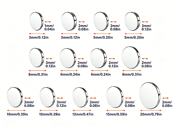 6x2mm magnets 6x3mm magnets 8x2mm magnets 10x3mm magnets 5x2mm magnets