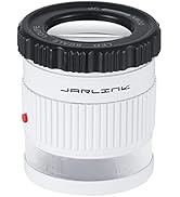 JARLINK 30X Jewelers Loupe, Adjustable Focal Length Magnifier with 3 LED Light for Gems, Jewelry,...