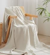 PHF 100% Cotton Muslin Throw Blanket 50