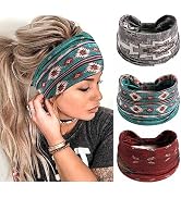 STGDAK Headbands Breathable Hair Bands Stretchy Headband Knotted Turban Wide Hairband Fashion Wra...