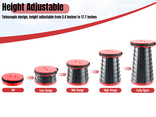 Portable Collapsible Stool Retractable Stool, Foldable Portable Collapsible Chair for Fishing