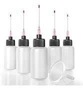 5 Pcs Oil Applicator (1 OZ), Medical Grade LDPE Needle Oiler, Precision Gun Oil Bottle with Extra...