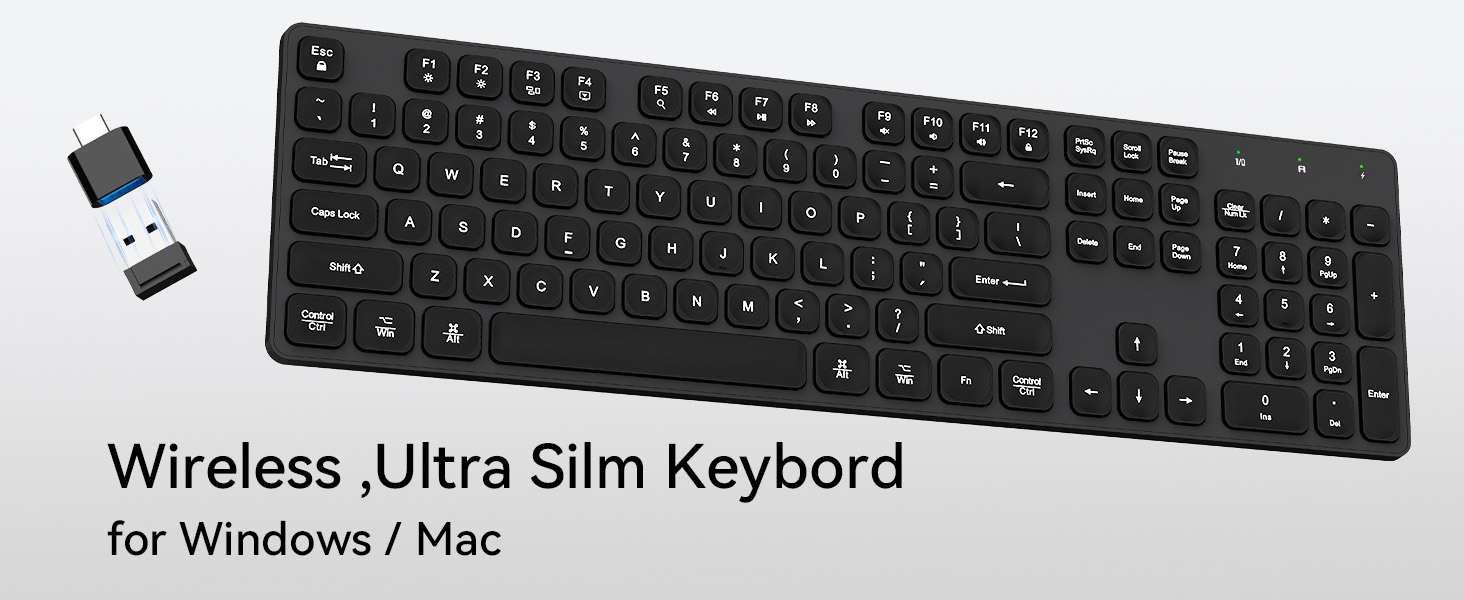 wireless keyboard rechargeable