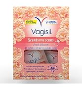 Vagisil Scentsitive Scents On-The-Go Feminine Cleansing Wipes, pH Balanced, Peach Blossom, Indivi...
