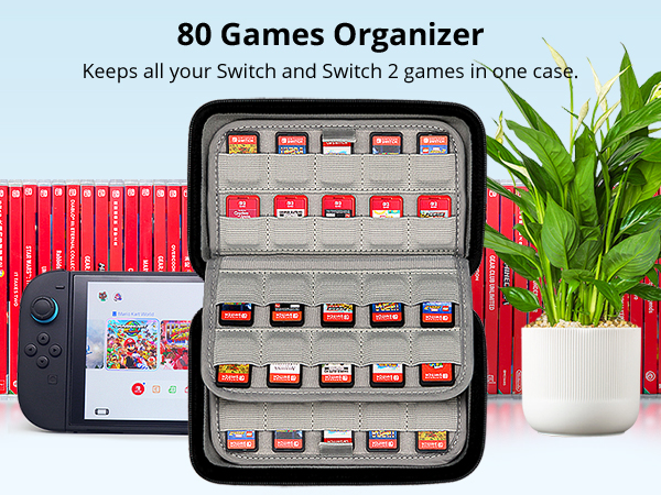 sisma game organizer for nintendo swtich 2 game cards