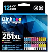 E-Z Ink Compatible Ink Cartridge Replacement for Canon CLI-251XL CLI 251 to use with PIXMA MX922 ...