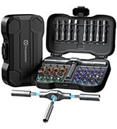43 in 1 Ratchet Screwdriver Set with Detachable Handle, 6.2° Ratchet Head, Multi S2 Steel Bit Fre...