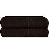 BOUTIQUO Cotton 2 Pack Bath Towel Set 28x55, Eco-Friendly Large Bath Towels, Compact Quickdry Lig...
