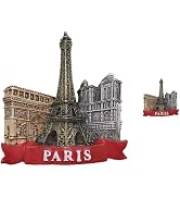 Paris France 3D Tower Refrigerator Magnet Tourist Souvenirs, Resin Magnetic Stickers Fridge Magne...