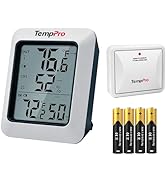TempPro TP60 Digital Hygrometer Outdoor Thermometer Wireless Temperature and Humidity Gauge Monit...