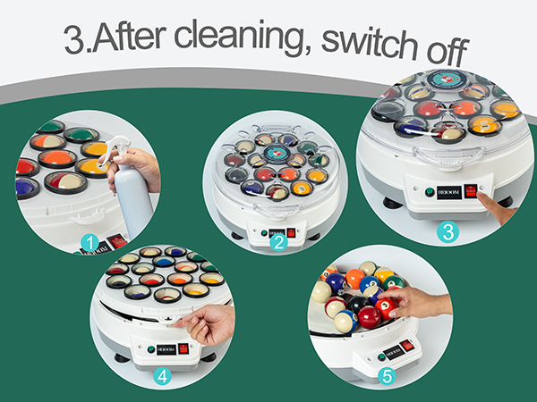 billiard ball cleaner machine
