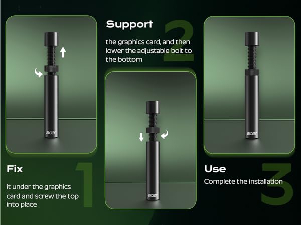 how to set up anti sag gpu stand