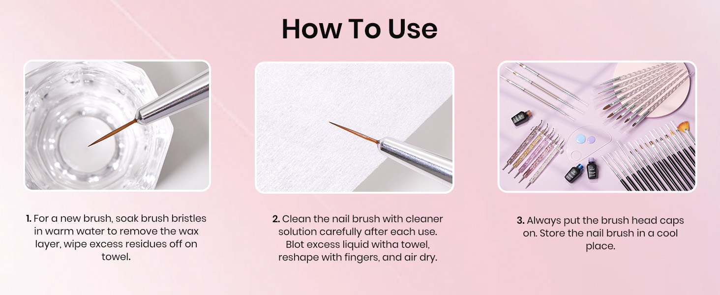Beetles Nail Art Brushes
