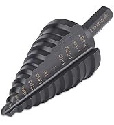 Lichamp Unibit Step Drill Bit for Metal, Genuine M2 Drill Stepper Bit for Hard Metal Heavy Duty, ...