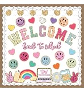 JarThenaAMCS 110Pcs Welcome Back to School Bulletin Board Kit First Day of School Theme Bulletin ...