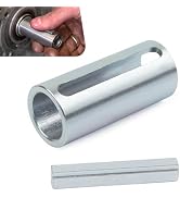 MOXRUQ 3/4" to 1" Shaft Adapter Pulley, Stainless Steel Crank Shaft Sleeve Adapter, W/Step Key Ga...