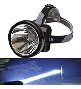 ODEAR Super Bright Headlamp Rechargeable LED Spotlight with Battery Powered Headlight for Garden ...