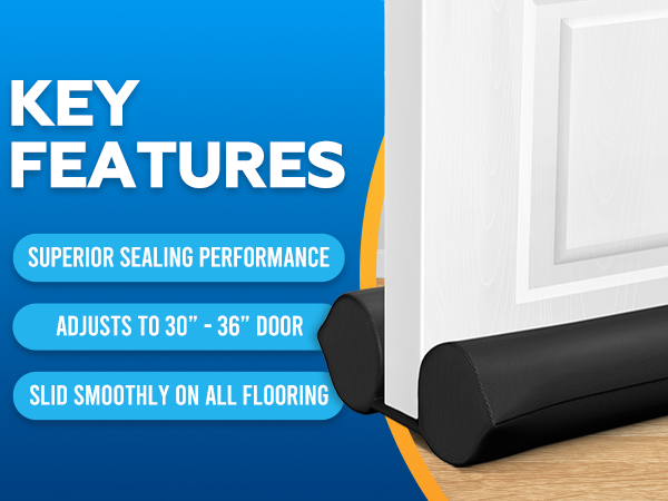 under door draft stopper for bottom of door