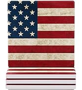 wonlex Ceramic Coasters Absorbent for Drinks, Patriotic Coaster with Cork Base for Coffee Table, ...