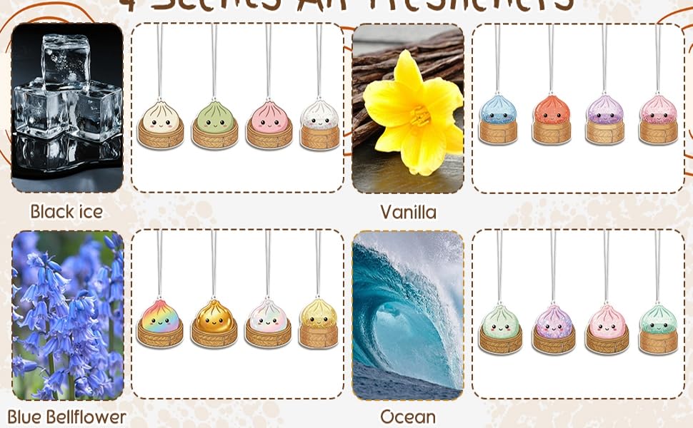 Cartoon Dumpling Air Fresheners