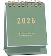 Mini Desk Calendar 2025-2026 - Runs From July 2025 until Dec 2026 Monthy Small Desktop Calendar 2...