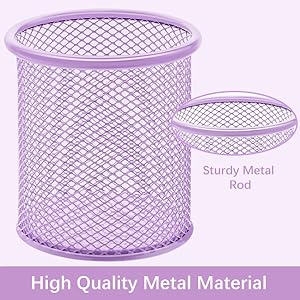 11 Pcs Purple Office Supplies Set