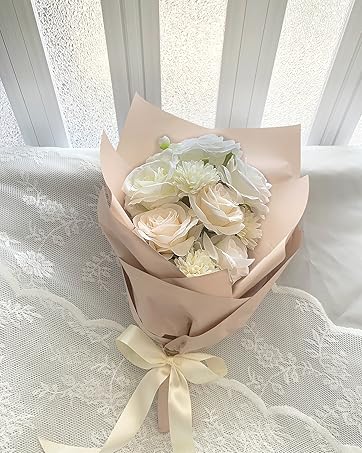 white artificial flowers