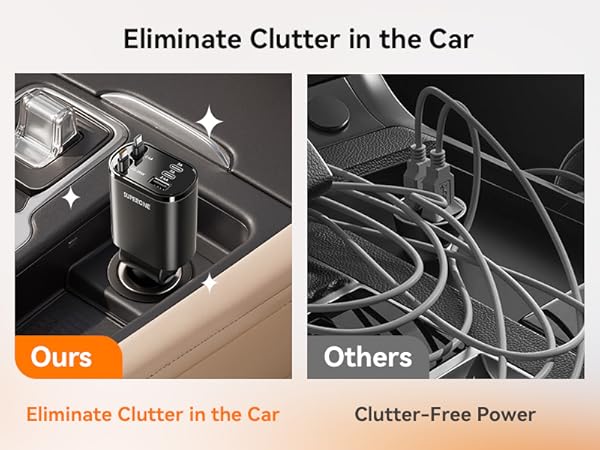 retractable phone charger for car