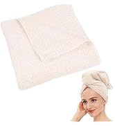 Laojbaba Microfiber Hair Towel Quick Dry Hair Towel Hair Drying Towels Suitable for All Kinds of ...