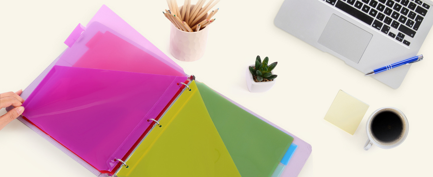 binder dividers with pockets