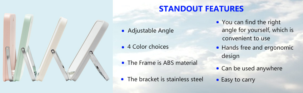 multifunctional adjustable portable tabletop mirror with stand