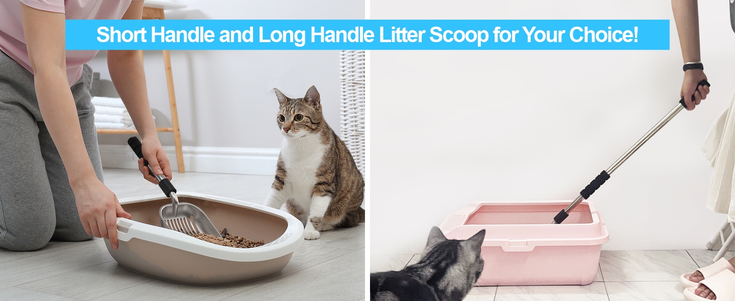 Short Handle and Long Handle Litter Scoop for Your Choice!