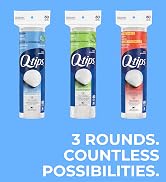Q-Tips Premium Cotton Rounds for Face, 100% Cotton, Soft Lint Free Makeup Remover Pads, Cleansing...