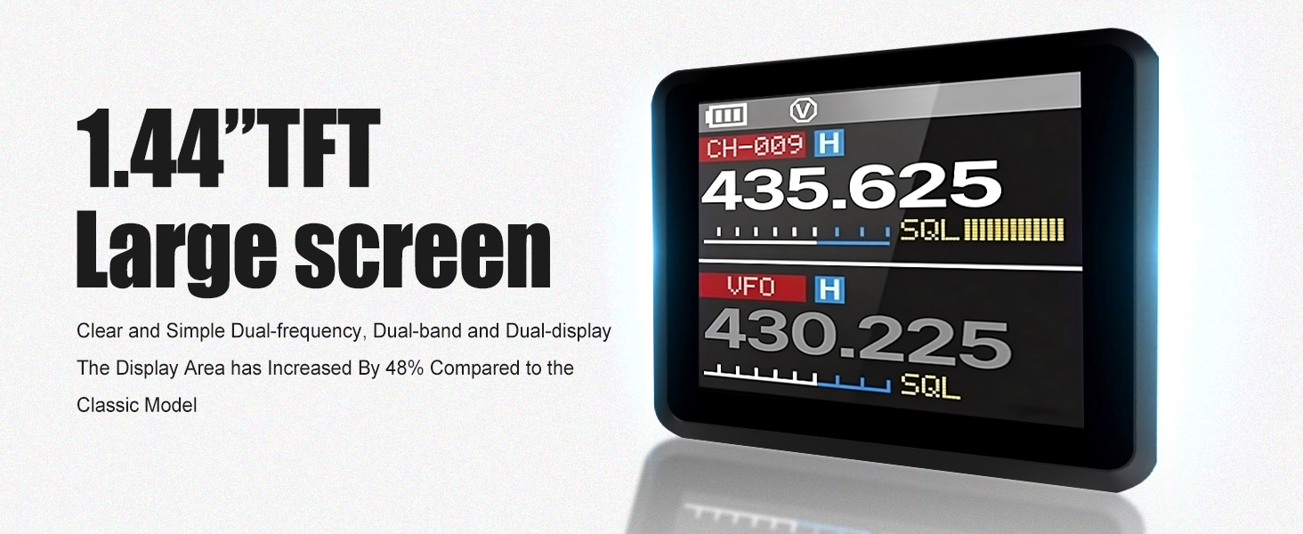 04-5 BAOFENG uv-5r mini Transparent 1.44 inch