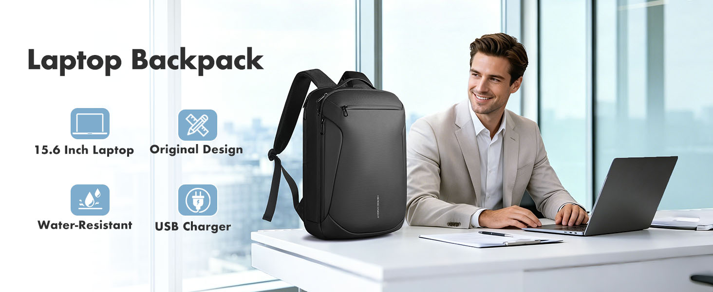 slim laptop backpack