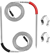 2-Pack iGrill Meat Probe Replacement for Weber Gas and SmokeFire Pellet Grills, 2.5mm Plug Temper...