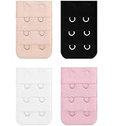 BEADNOVA Bra Extender 2 Hook Bra Back Clips Bra Strap Extender Bra Clasp (4pcs)