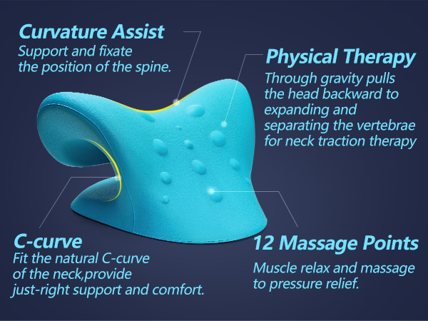 Ergonomically Designed Cervical Traction Pillow