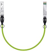 Green SFP+ Cable, 10G SFP+ DAC, 0.5M(1.64ft), Passive Direct Attach Copper Twinax Cable for Cisco...
