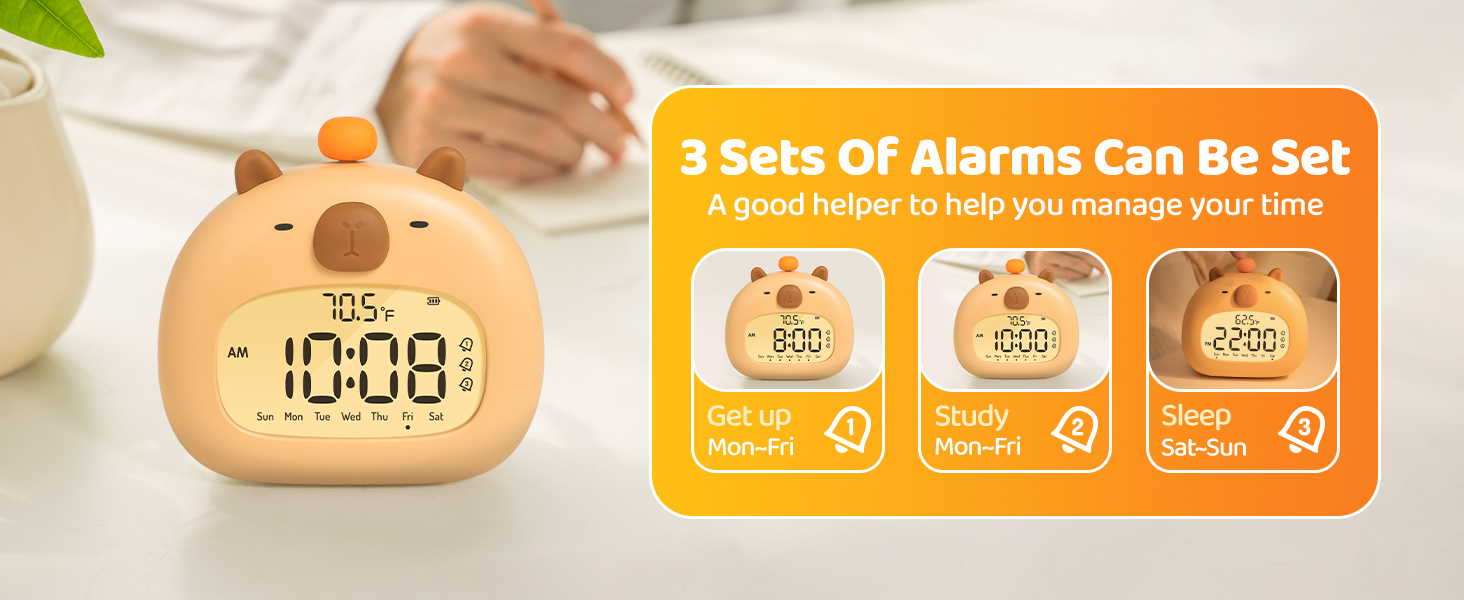 3 sets alarm