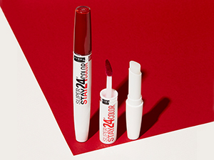 maybelline super stay lipstick, longwear lip color, long lasting lipstick, waterproof, smudge-proof